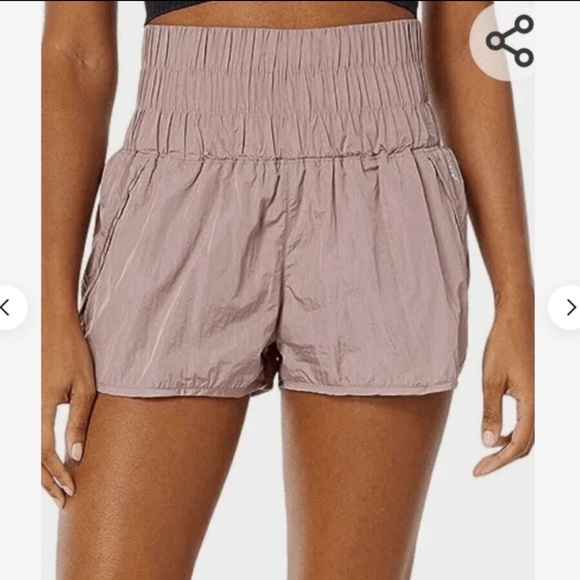Free People (FP Movement) Pants - FP Movement Way Home Running Shorts Womens XS Purple High Rise Lined